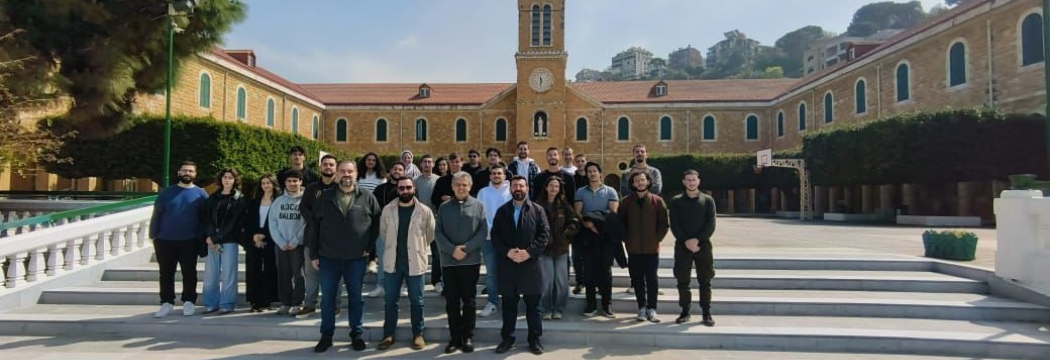Student trip to Aintoura with Prof. Makram Rabah and Varak Ketsemanian, Spring 2025